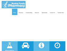 Tablet Screenshot of buntingfamilypharmacy.com